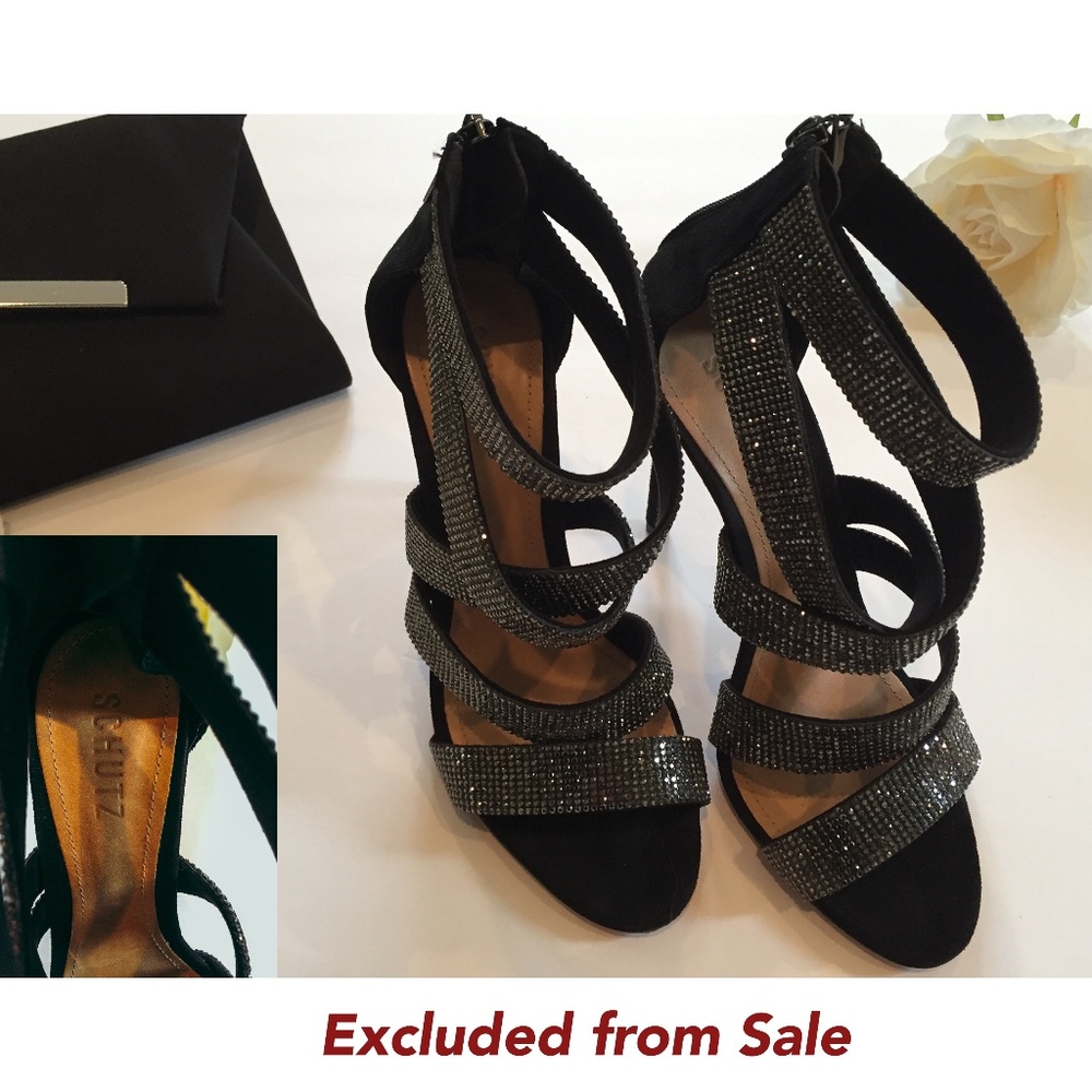 Black Strapped Evening Shoes